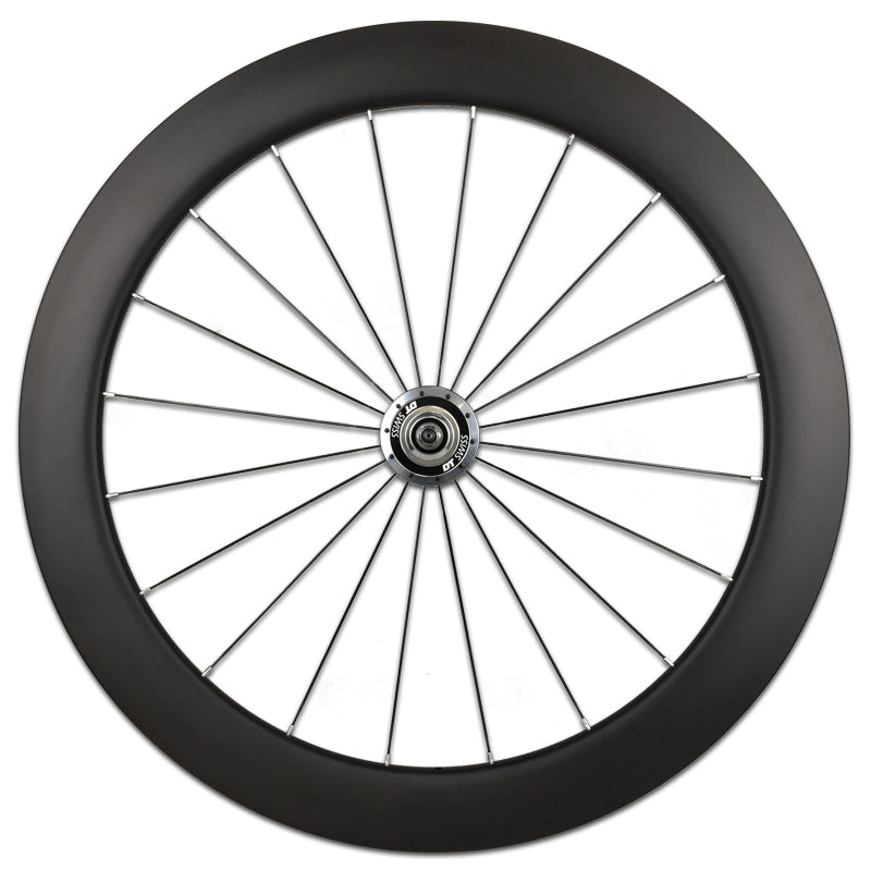 700C Fixed Gear Single Speed Carbon Wheelset 60mm Deep 25mm